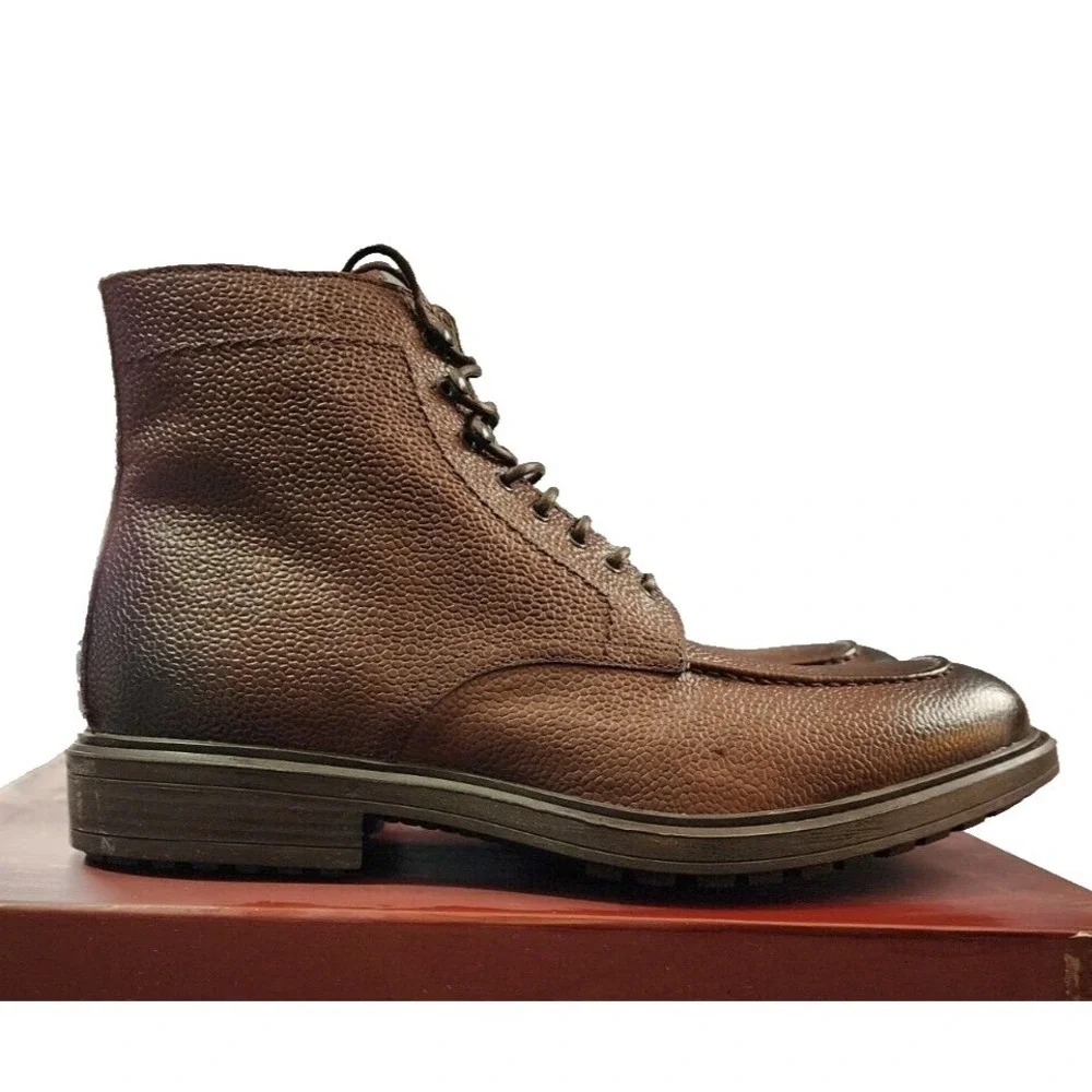 To Boot New York® (Women's 7.5 M) Ivan™ Lace-Up Scotch Leather Ankle Boot - $475